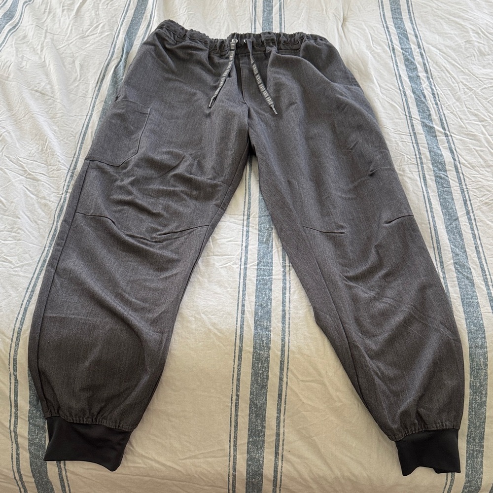 Men's Grey Jogger Scrub Pants